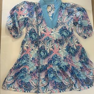 Simply Southern Blue and Pink Floral Dress